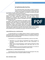 LA NECESIDAD DE PARTICIPACIÓN POLÍTICA y CE