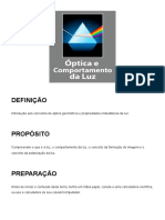 Óptica e Comportamento Da Luz