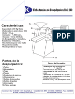 Instrucciones Despulpadora 200etetr