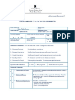 Formulario de Evaluación Del Desempeño. RODAS