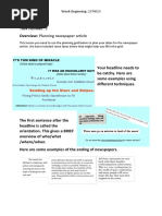 English Task 3 - Year 6 Newspaper Article