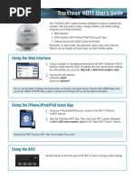 Tracvision Hd11 User'S Guide: Using The Web Interface