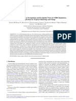 The Relationship Between Precipitation and Precipitable Water in CMIP6 Simulations and Implications For Tropical Climatology and Change