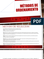 Metodos de Ordenamiento