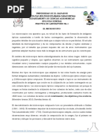 Universidad de El Salvador Facultad Multidisciplinaria Paracentral Departamento de Ciencias Agronomicas Biologia General Practica de Laboratorio No.1