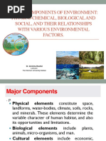 Enviornmnet Components and Relationship