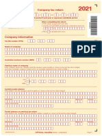 2021 Blank Company Tax Return