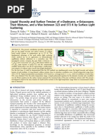 Liquid Viscosity and Surface Tension of N Dodecane, N Octacosane, Their Mixtures, and A Wax Between 323 and 573 K by Surface Light Scattering