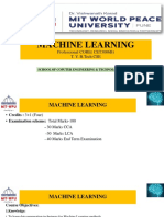 Machine Learning: Professional CORE (CET3006B) T. Y. B.Tech CSE