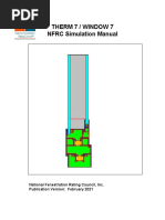 Therm 7 / Window 7 NFRC Simulation Manual: National Fenestration Rating Council, Inc. Publication Version: February 2021