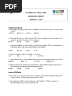 Worksheet 1 On Circles GRD 10