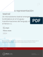 Teoría de La Representación Teatral