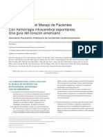 Guía 2022 para El Manejo de Pacientes Con Hemorragia Intracerebral Espontánea: Una Guía Del Corazón Americano