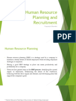 Human Resource Planning and Recruitment: Puspanjali Bhandari