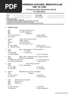 Soal PAS B.Ing Kelas 7 K13 Sem 1