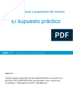 El Supuesto Práctico: Sesión de Refuerzo y Preparación Del Examen