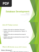 Database Development - CHP - 8