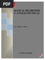 Manual de Ortesis Y Ayudas Técnicas: Lic. Adriana Y. Olivera