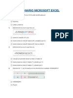 Cuestionario Microsoft Excel