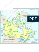 Canada Carte Des Parcs Nationaux