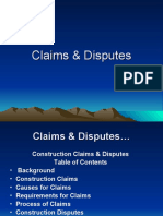 Claims & Disputes