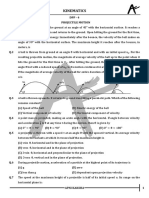 Physics - DPP - 04 - Kinematics - Projectile Motion