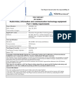 Audio/video, Information and Communication Technology Equipment Part 1: Safety Requirements