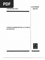 Norma Venezolana Covenin: Puertas Resistentes Al Fuego Batientes