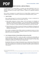 Servicios de La Deuda Pública: Aspectos Legales