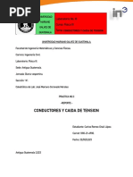 Conductores Y Caida de Tension: Laboratorio No. III Curso: Física III Tema