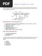 Primary Sedimentation Tank