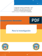 Lineamientos de Investigación