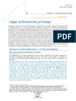 Legal Professional Privilege: Disclosure of Bank Statements in Criminal Proceedings