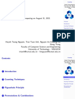 Counting: Discrete Structures For Computing On August 31, 2021