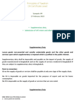 Supllimentary Duty, Submission of Vat Return