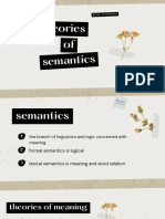 Theory of Semantics