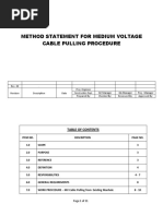 Ms For MV Cable Pulling Procedure