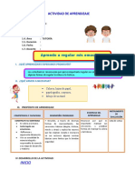 E1 A1 SESION TUT. Aprendo A Regular Mis Emociones