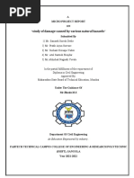 Study of Damage Caused by Various Natural Hazards: A Micro Project Report ON " " Submitted by