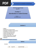 Lecture 1 Introduction To Control Systems