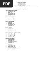 Criteria For Judging Pageant Night