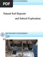 Natural Soil Deposits and Subsoil Exploration: Dr. Toufigh