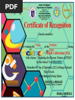 Certificate-Science Month 2022