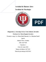 Universidad de Buenos Aires Facultad de Psicología: - Diagnóstico y Abordaje de Las Crisis Infanto Juveniles