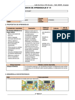 Sesion de Aprendizaje #41: 1. Datos Informativos