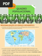 Quadro Populacional 9º Ano - Geografia