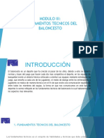 Modulo Iii: Fundamentos Tecnicos Del Baloncesto