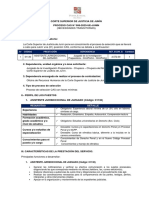 N° Código Prestación Dependencia RET. ECON. S/ Cantidad: Requisitos Detalle