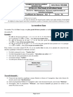 Le Nombre Lisse: Sections Durée: 1h Coefficient de L'épreuve: 0.5