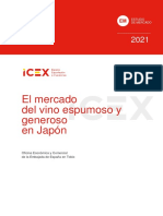 Estudio Mercado Vino Espumoso y Generoso Japon 2021